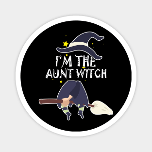 Im the Aunt Witch Shirt Halloween Matching Group Costume Magnet